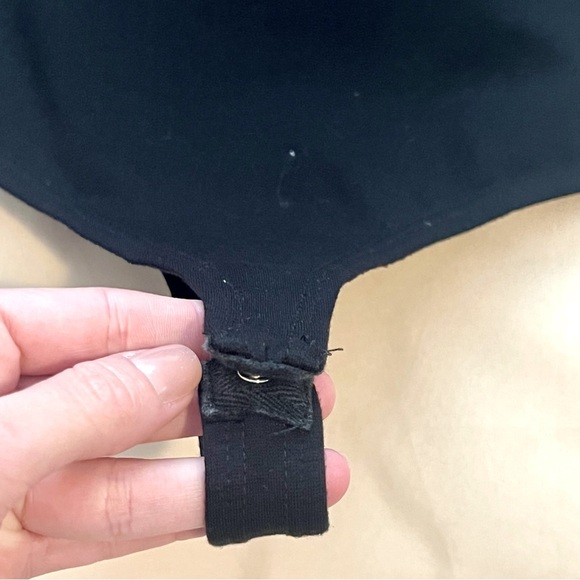 Lulus Choker Style Black Body Suit Sleeveless Snap Closure - Picture 4 of 5